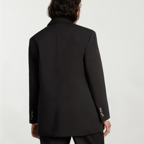 Everlane 80’s Italian Wool Black Blazer - Picture 2 of 13